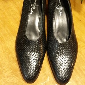 Ann Taylor Studio Woven Leather Pumps